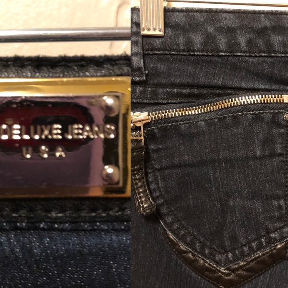 Virgin only studded zip embellished  jeans size 9 - Picture 2 of 8